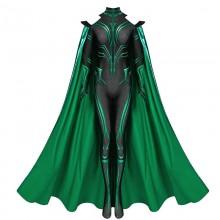 Thor Goddess of Death Hela Cosplay Costume Jumpsuit Cloak