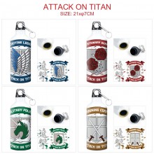Attack on Titan anime aluminum alloy sports bottle kettle
