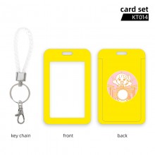 Bocchi The Rock anime UV ID cards holders cases key chain