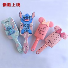 Mickey Minnie Mouse Stitch Air Bag Comb Curly Hair Massage Combs