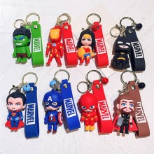 Super Hero Iron Spider Super Man figure doll key c...