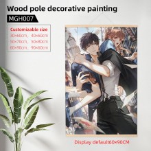 Osborn game wood pole decorative painting wall scrolls
