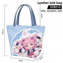 Shugo Chara anime waterproof leather tote bag handbag