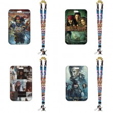 Pirates of the Caribbean ID cards holders cases lanyard key chain