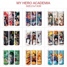 My Hero Academia anime coffee water bottle cup with straw stainless steel