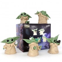 Star Wars Yoda anime figures set(5pcs a set)