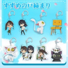 Suzume no Tojimari anime acrylic key chain