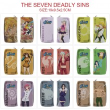 The Seven Deadly Sins anime long zipper wallet purse