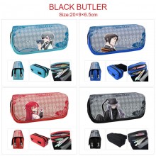 Kuroshitsuji Black Butler anime zipper pen case pencil bag