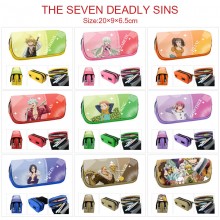 The Seven Deadly Sins anime zipper pen case pencil bag
