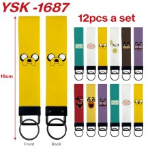 Adventure Time anime rope key chains set(12pcs a set)