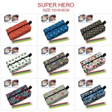 Super Hero Iron Spider Super Man zipper pen bag pe...