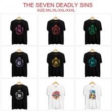 The Seven Deadly Sins anime short sleeve cotton t-shirt t shirts
