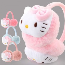 Hello Kitty anime plush thick ear keep warm earmuff