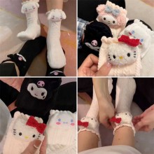 Melody kitty Cinnamoroll Kuromi anime long socks a pair