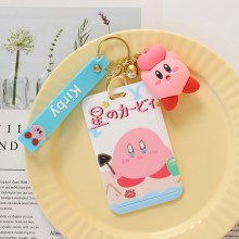 Kirby anime ID cards holders cases lanyard key chain