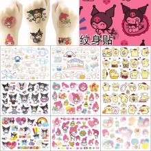 Melody kitty Cinnamoroll Kuromi anime waterproof tattoo stickers(price for 10pcs)