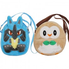 8inches Pokemon Lucario anime plush satchel shoulder bag