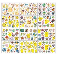 Pokemon Pikachu anime waterproof tattoo stickers(price for 10pcs)