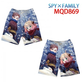 SPY FAMILY anime beach pants shorts middle pants