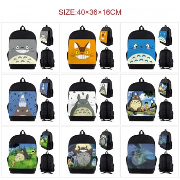 Totoro anime nylon backpack bag