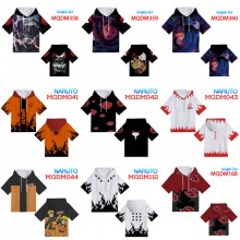 Naruto anime short sleeve hoodie t-shirt cloth