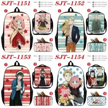 SPY x FAMILY anime nylon backpack bag shoulder pencil case set