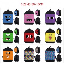 Rainbow friends game nylon backpack bag