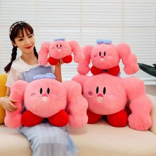 Kirby muscle anime plush doll pillow