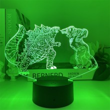 Godzilla vs King Kong 3D 7 Color Lamp Touch Lampe Nightlight+USB