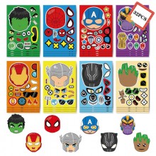 Spider Man Hulk Iron Man Thor stickers set(16pcs a set)