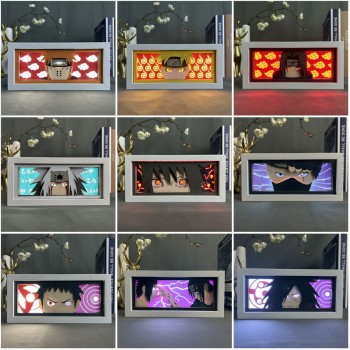 Naruto anime 3D LED light box RGB remote control lamp
