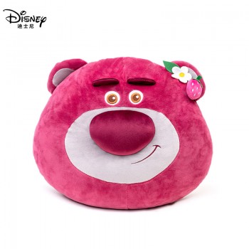 Disney Pink Lotso throw pillow, pendant and toy bag