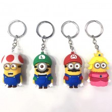 Despicable Me anime figure doll key chains