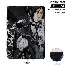 Kuroshitsuji Black Butle anime waterproof cloth camping picnic mat pad