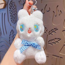 The rabbit anime plush doll key chains