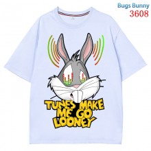 Bugs Bunny 230g direct injection short sleeve cotton t-shirt
