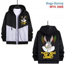 Bugs Bunny anime zipper cotton long sleeve hoodies...