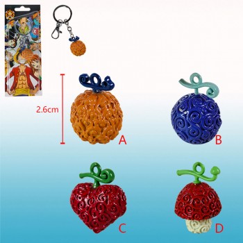 One Piece Devil Fruit anime key chain/necklace