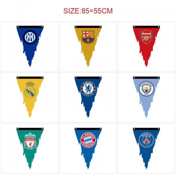 Football Sports triangle pennant flags 85CM