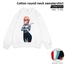 Chainsaw Man anime cotton round neck sweatershirt hoodie