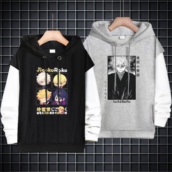 Hell's Paradise anime fake two pieces thin cotton hoodies