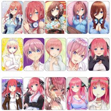 The Quintessential Quintuplets anime card crystal stickers set(10pcs a set)