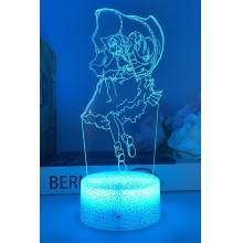Touhou Project 3D 7 Color Lamp Touch Lampe Nightlight+USB