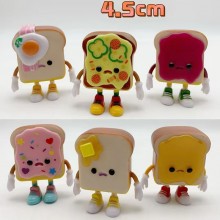Totast bread boy anime figures set(6pcs a set)(OPP...