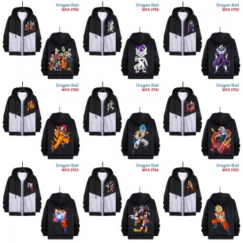 Dragon Ball anime zipper cotton long sleeve hoodies cloth