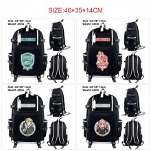 SPY x FAMILY anime USB charging laptop backpack school bag