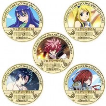 Fairy Tail Coin Collect Badge Lucky Coin Decision Coin