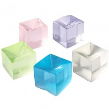 Ice cube soft glue decompression figures set(10pcs a set mixed)