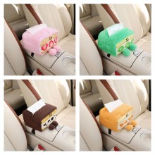 Cute Car Tissue Box Plush Tissue Holder Case